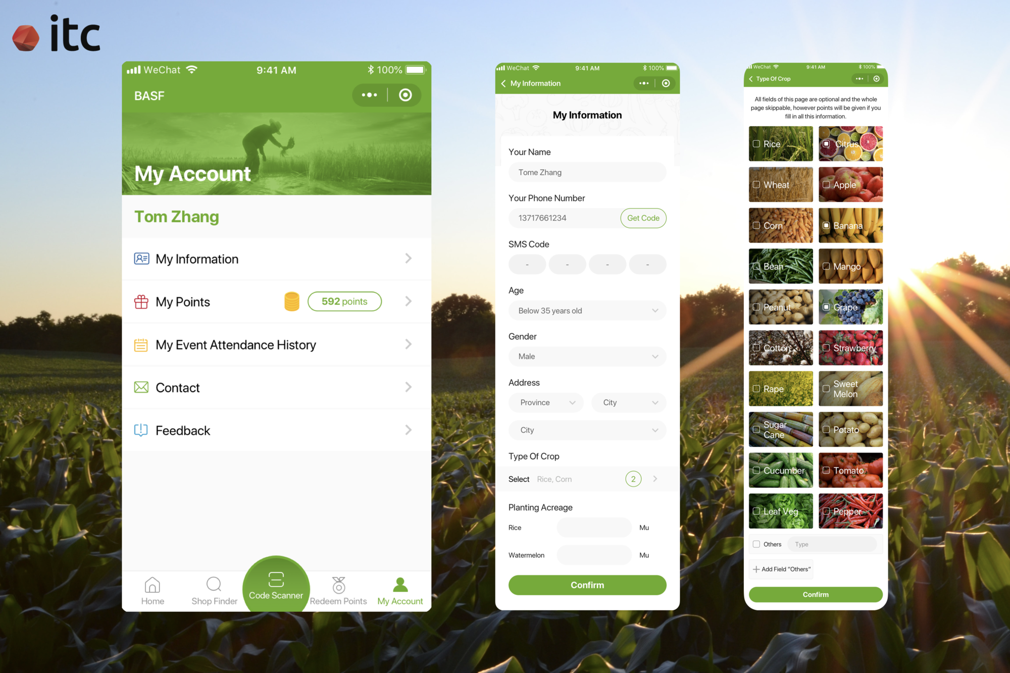 IT Consultis helped BASF design a WeChat Mini Program for China and a Hybrid App for Southeast Asian countries to effectively target the local farmers