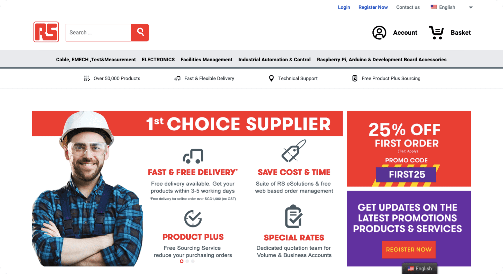 ITC helped RS Components improve its Southeast Asian eCommerce website using WooCommerce