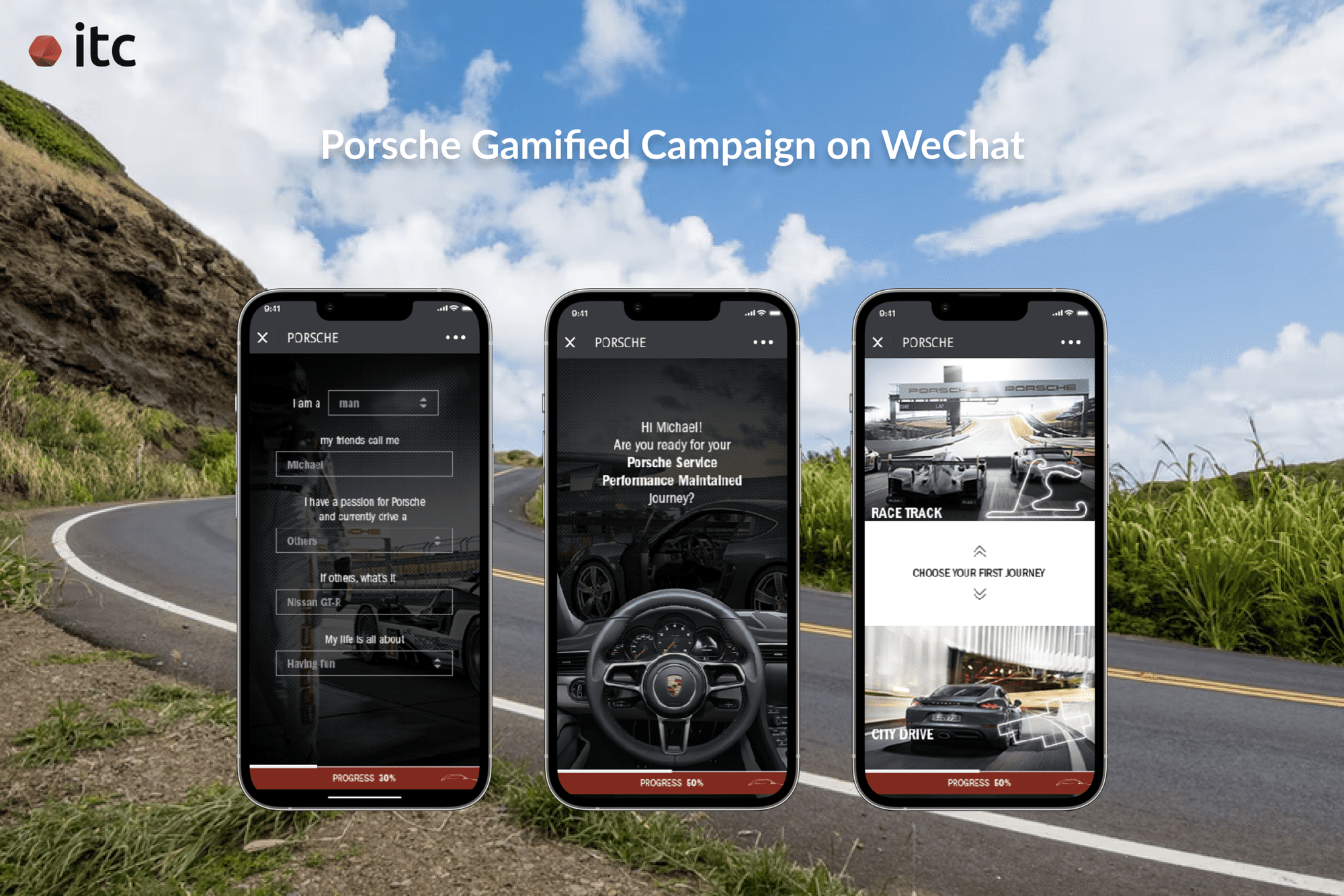ITC helped Porsche launch a gamified campaign on WeChat