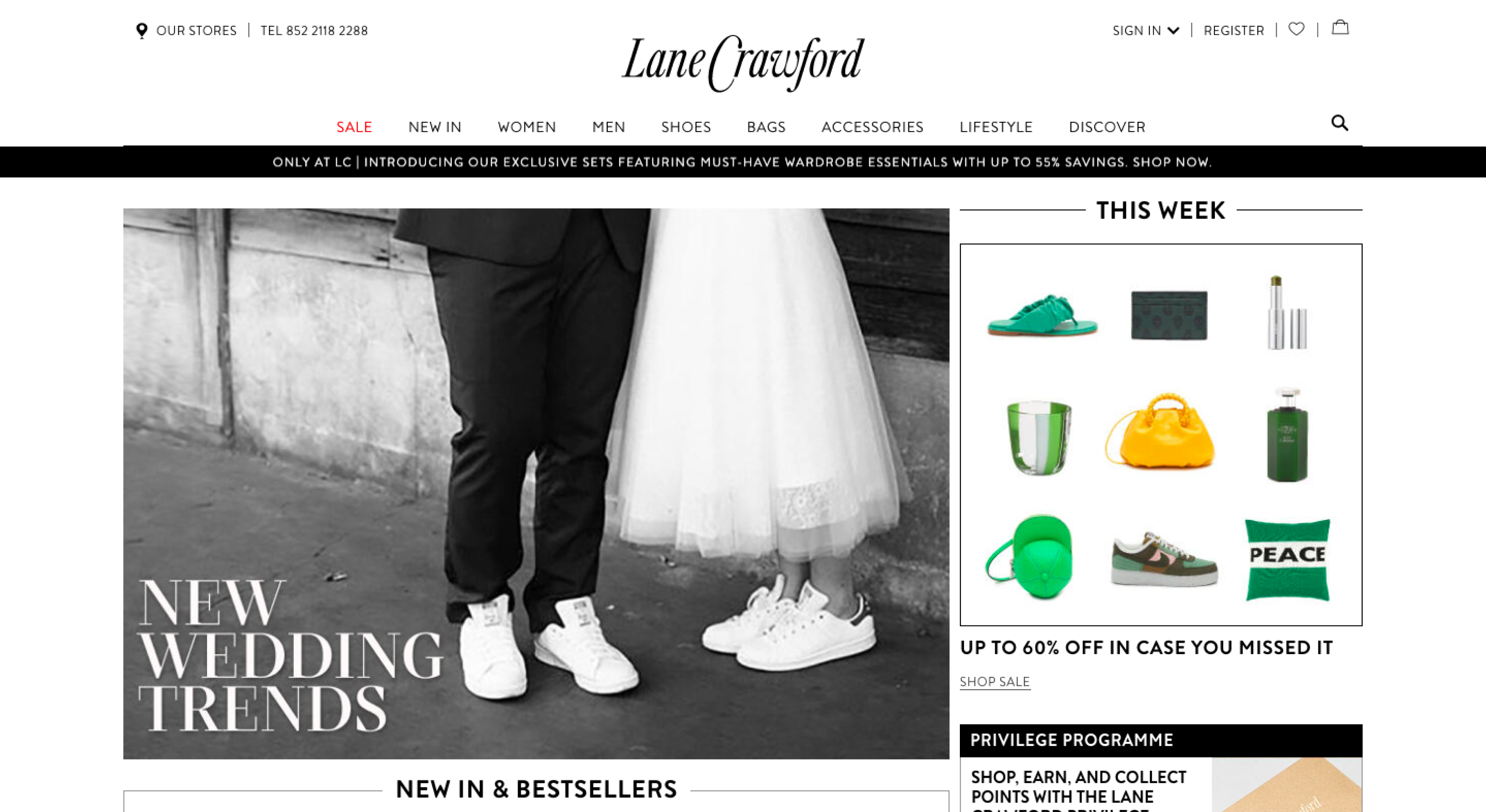 The luxury fashion brand Lane Crawford has its e-Commerce website powered by Oracle Commerce