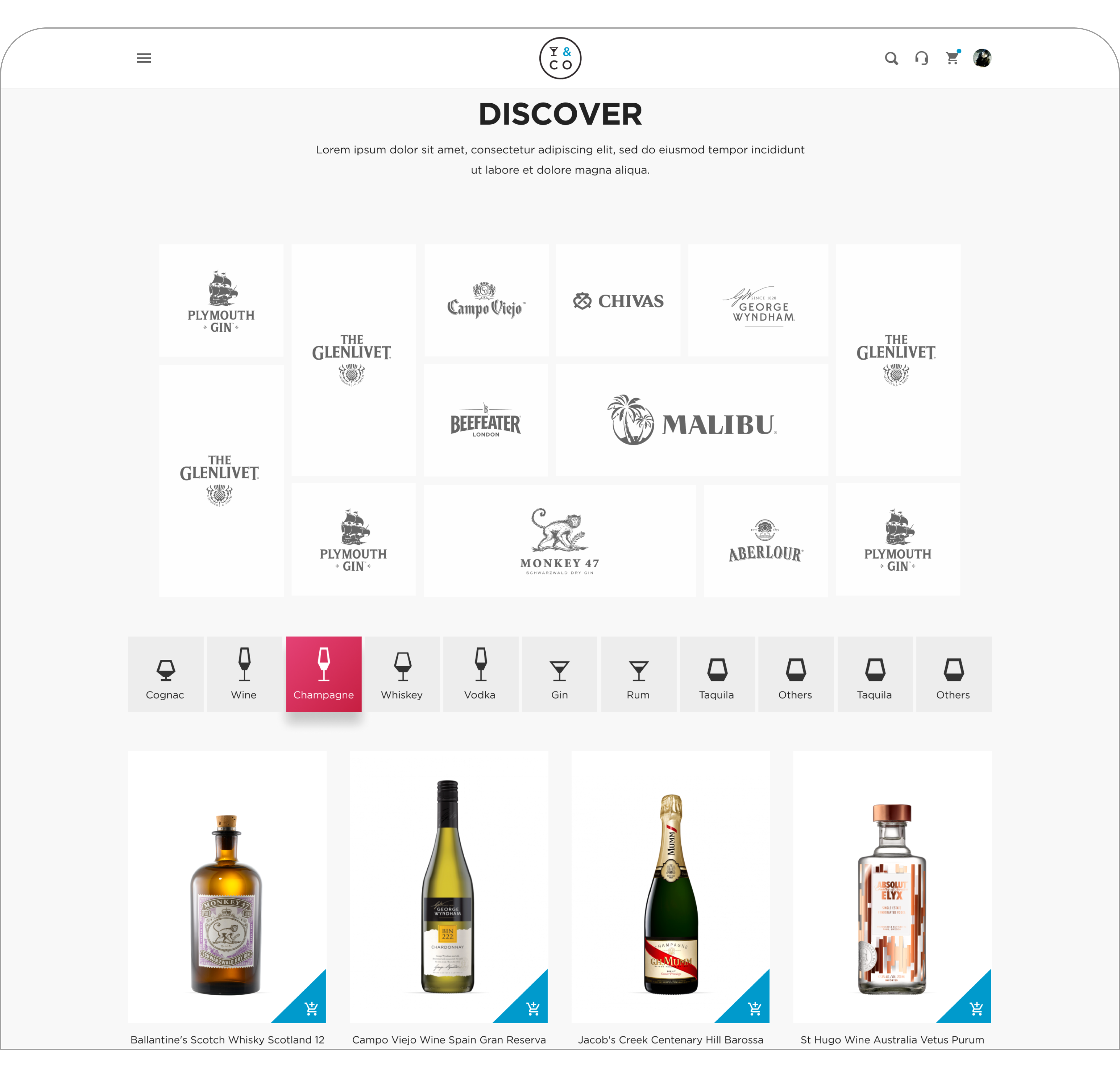 Magento Adobe Commerce e-Commerce website development for Pernod Ricard