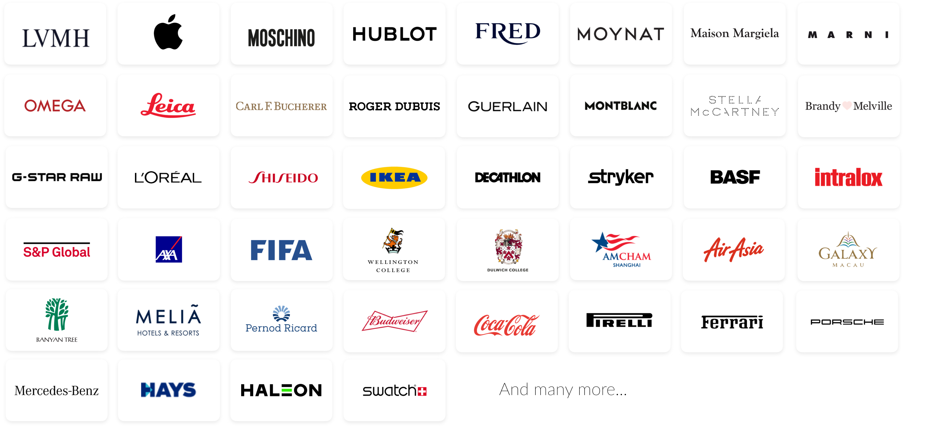 ITC has worked with many Fortune 500 brands