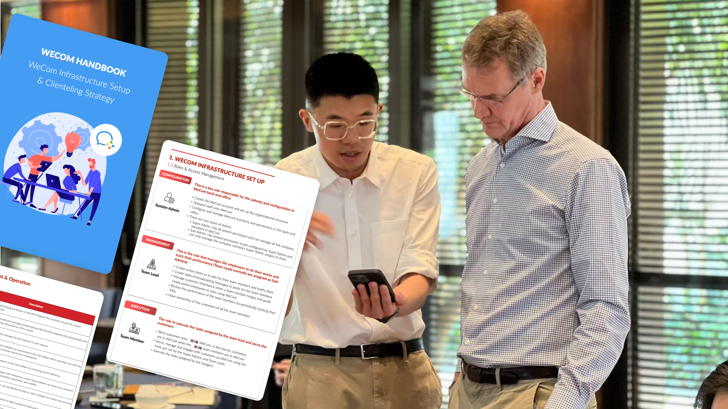 ITC delivers clear SOPs and hands-on WeCom training to ensure effective adoption and client engagement.