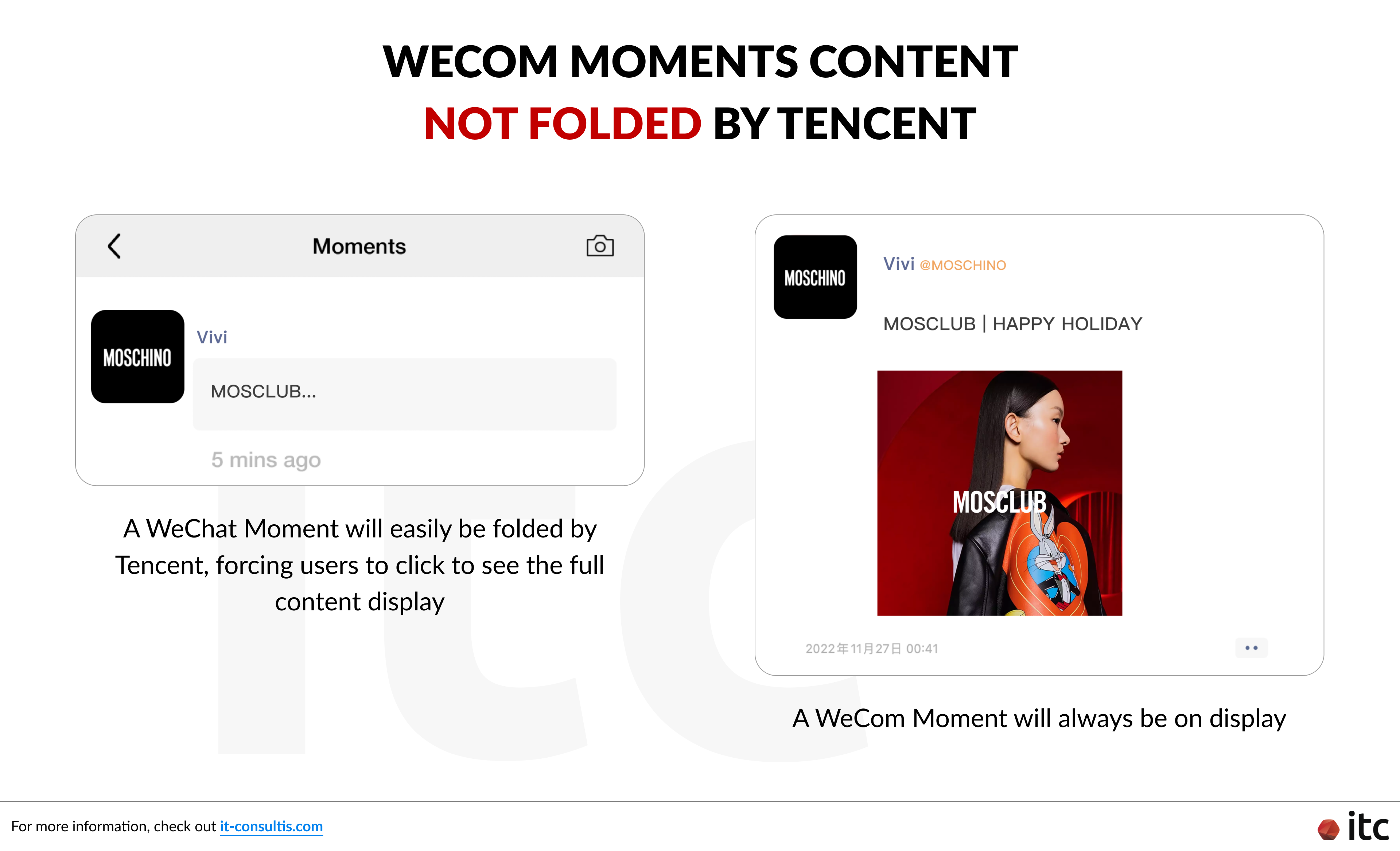 WeCom Moments content does not get folded by Tencent