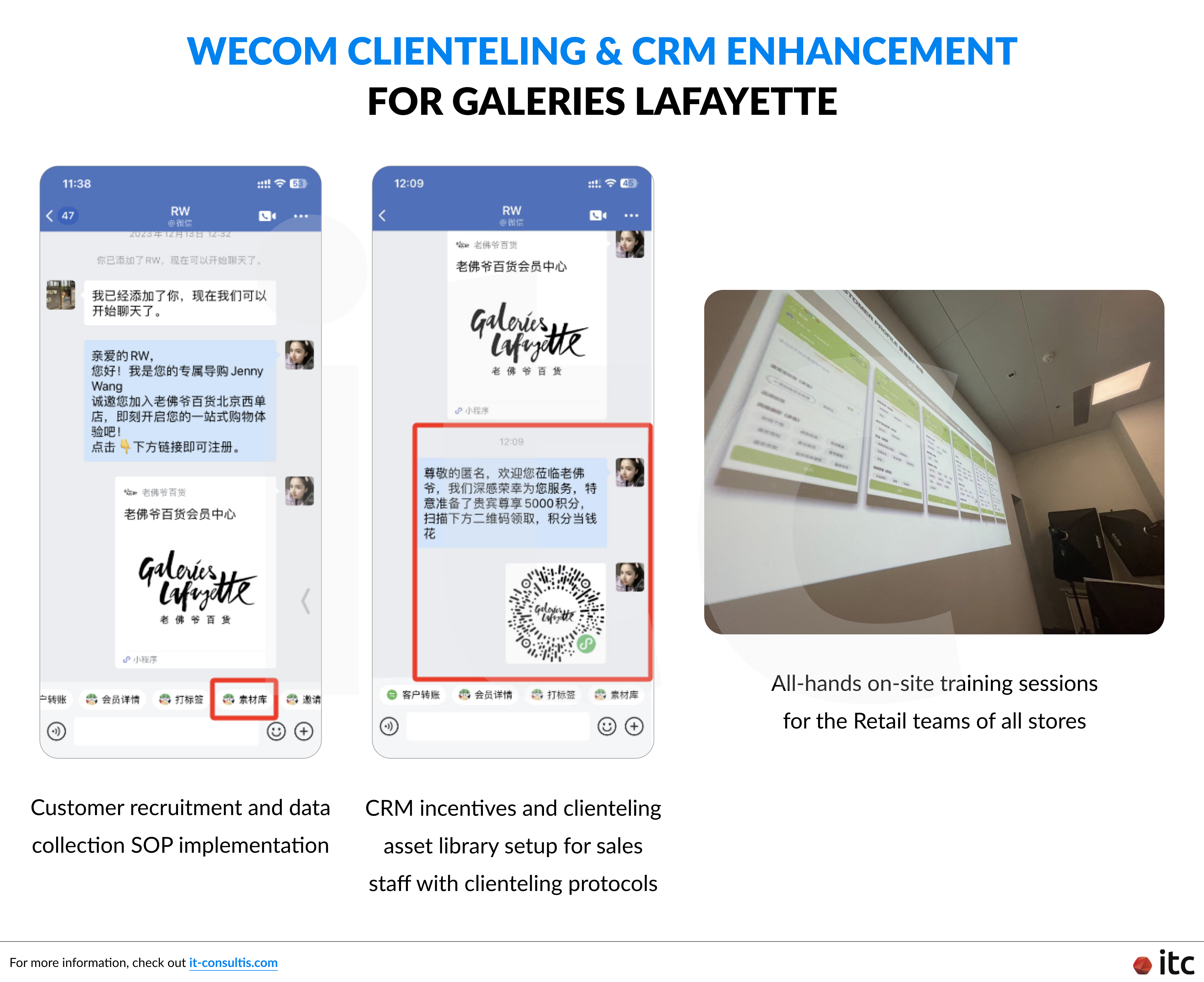 WeCom Clienteling & CRM Enhancement for Galeries Lafayette China