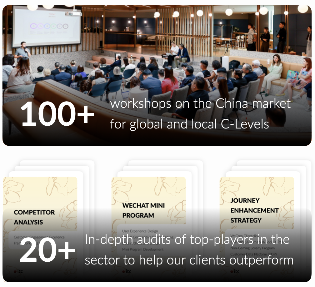 ITC has conducted over 100 workshops and in-depth audits of 20+ leading global and local brands in the integrated resorts and casino sector.