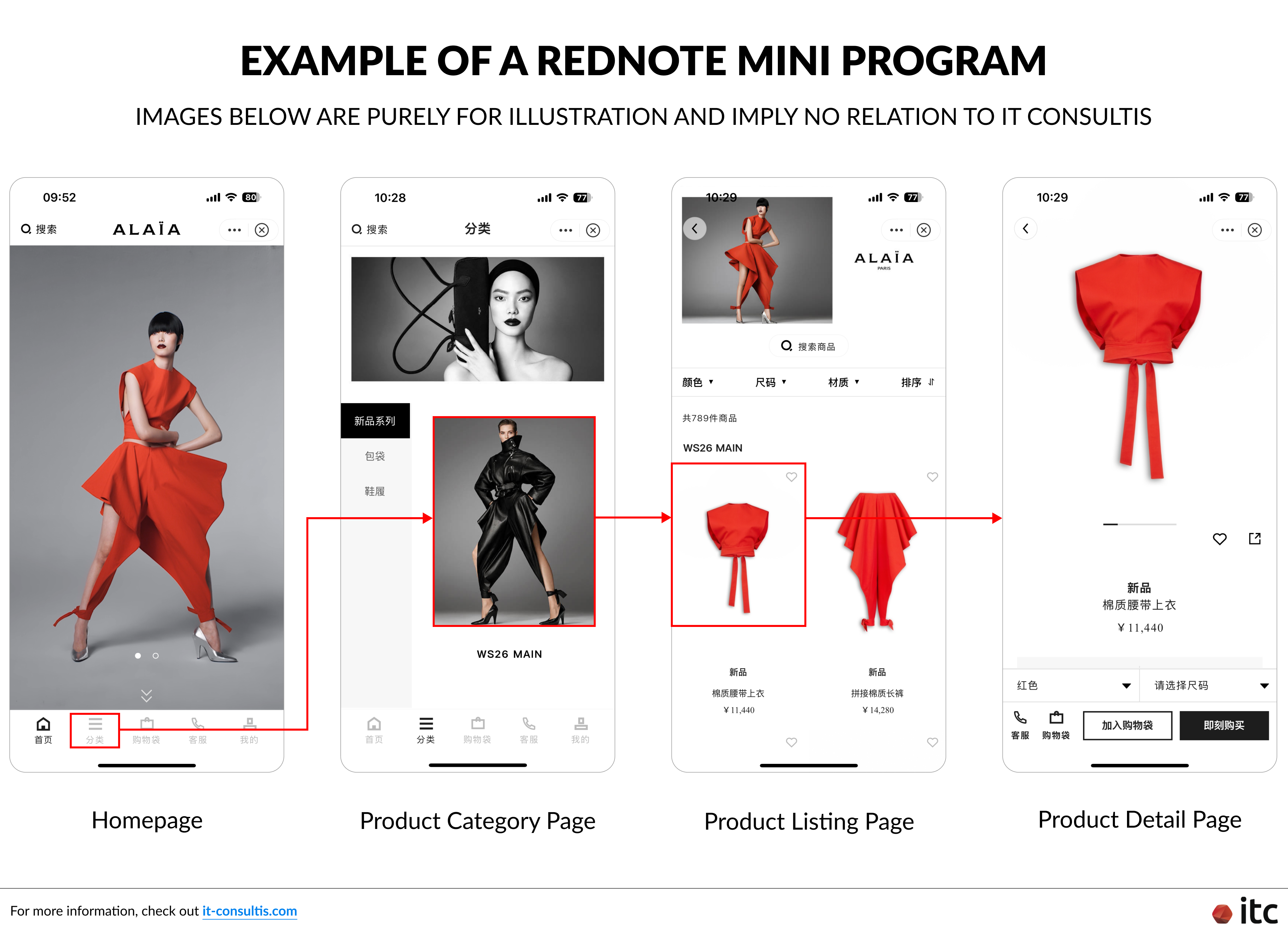 Example of a mini program on Xiaohongshu (RedNote)