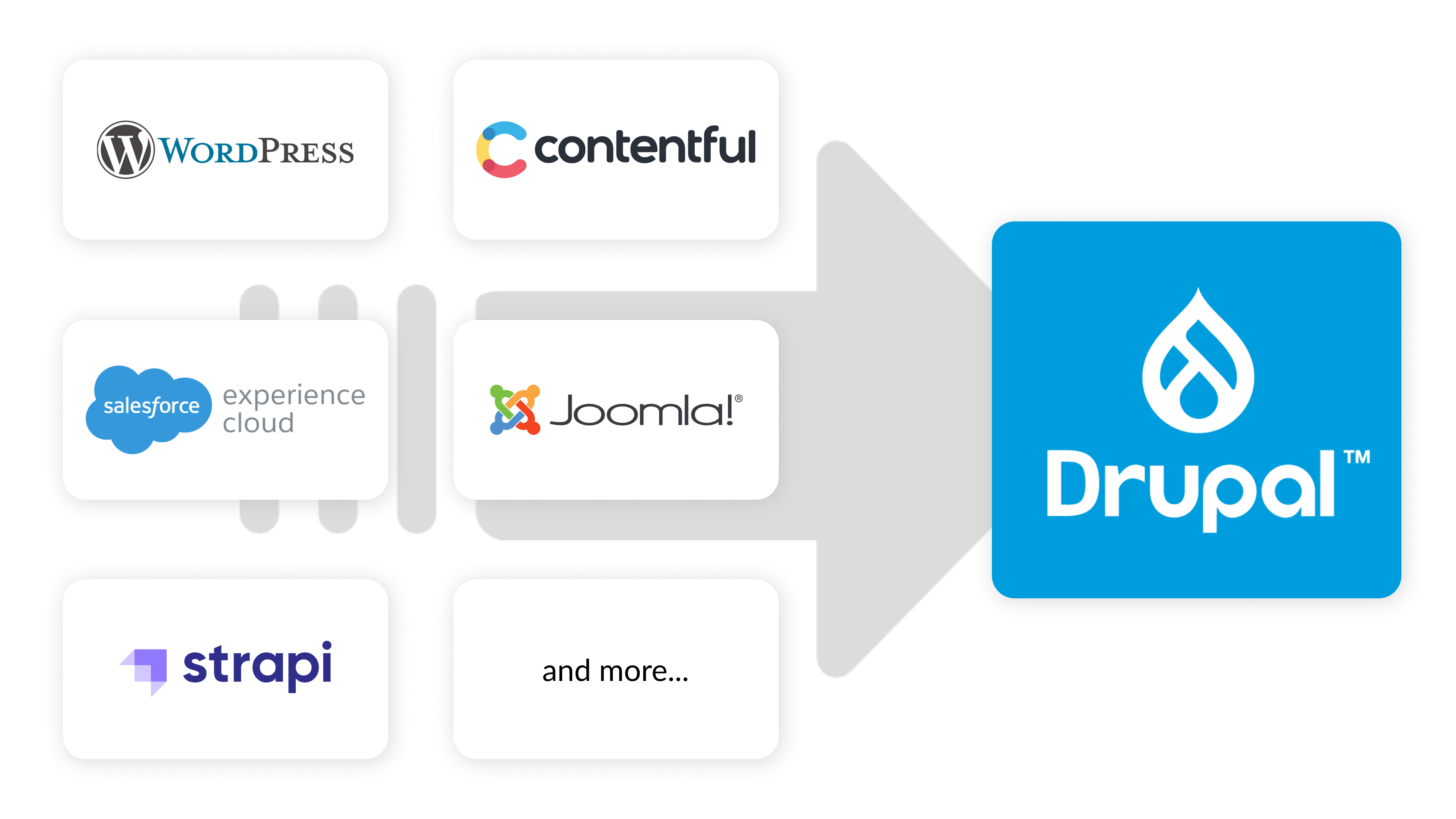 Seamlessly migrate from legacy systems or other CMSs to Drupal with full data integrity, minimal downtime, and a smooth transition.