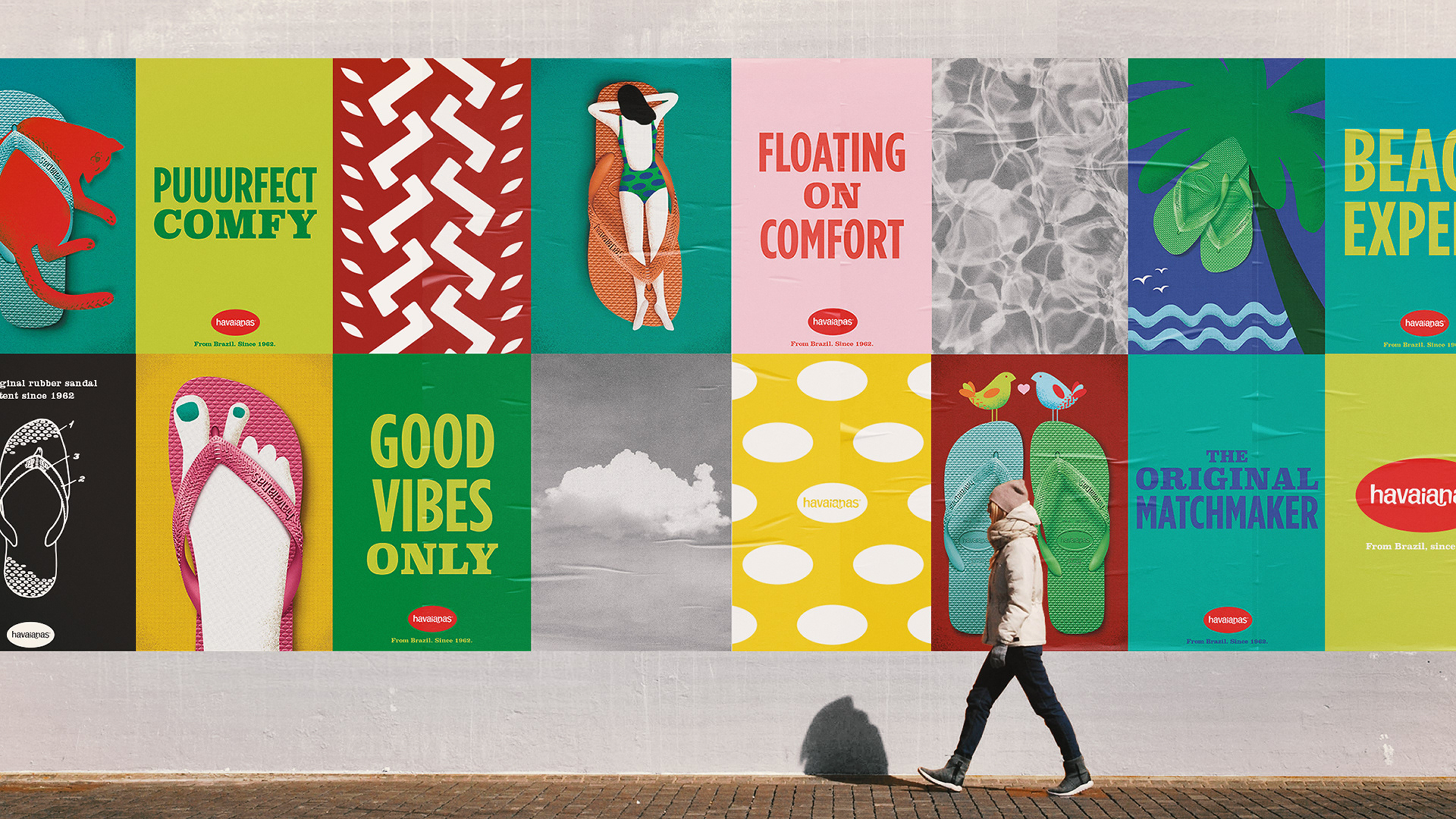 Havaianas，一个充满色彩与阳光气息的品牌，源自巴西海滩。