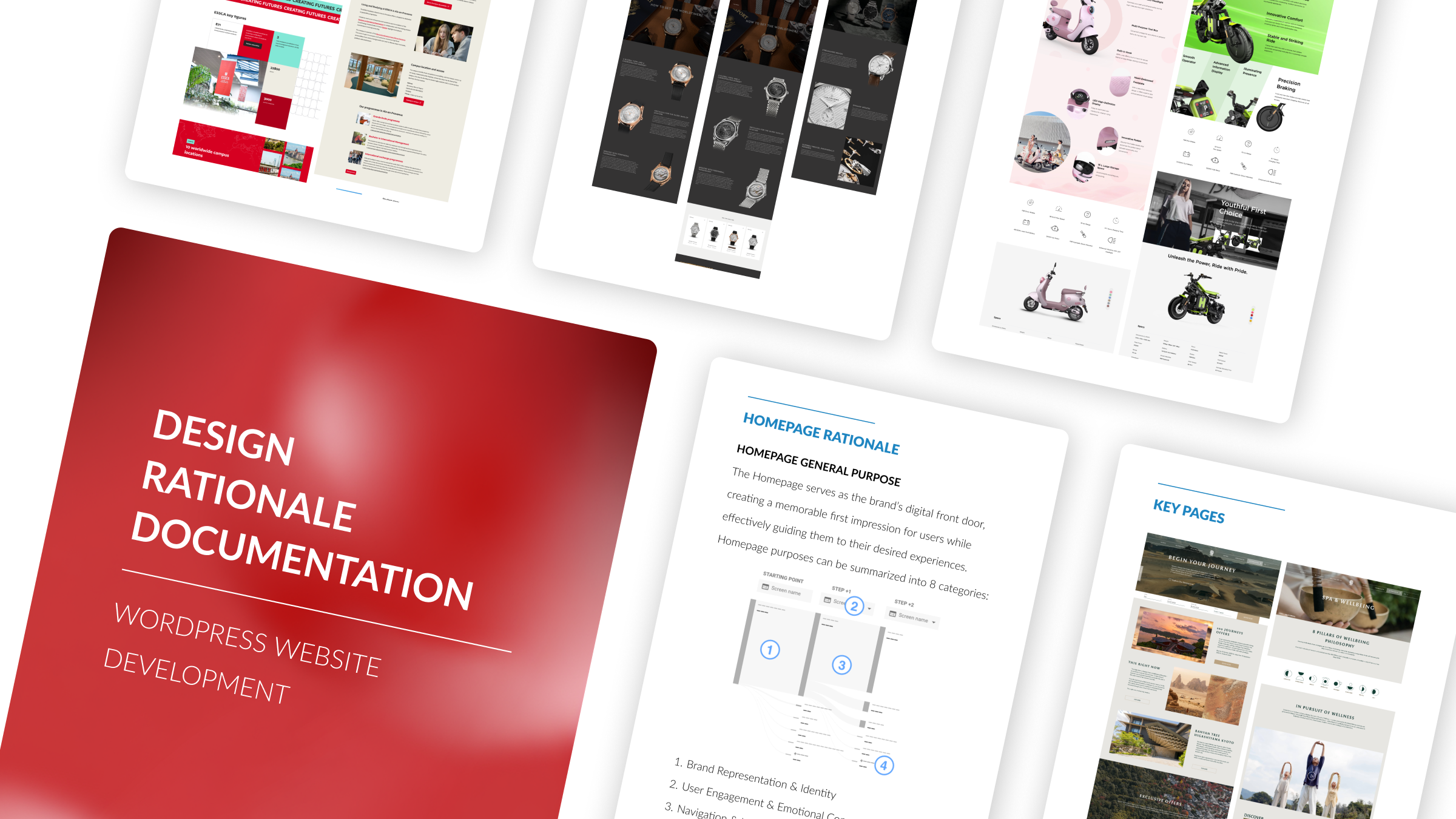 ITC 为 WordPress 网站制作设计依据文档（Design Rationale），涵盖信息架构、线框图、UI 设计与交互原型，并与您的品牌定位及性能目标保持一致。